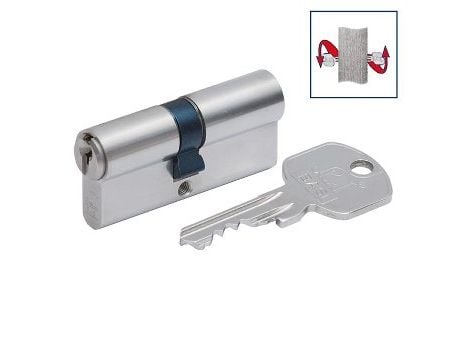 BASI 5201-0000-0034, Europrofilsylinder, Kromfarge, 3 stykker, 230 g, 1,5 cm