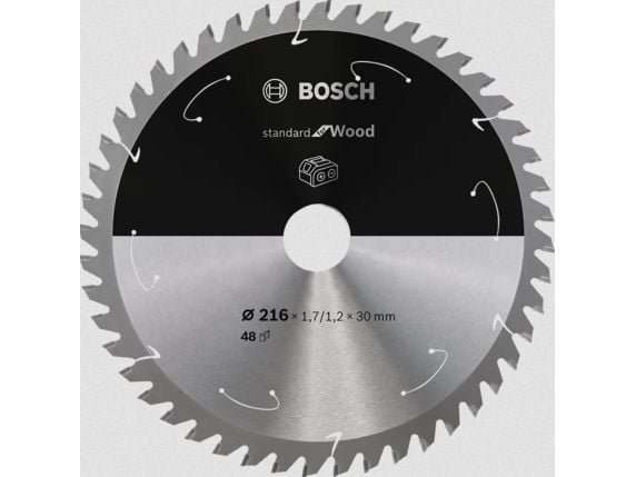 Bosch RUNDSAVKLINGE ACCU STD TRÆ 216X30MM 48t