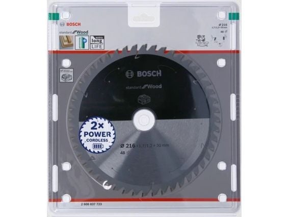 Bosch RUNDSAVKLINGE ACCU STD TRÆ 216X30MM 48t
