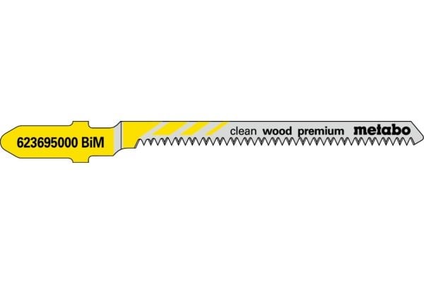 Metabo 623695000, Stikksagblad, Løvtre, Laminat, Laminert Panel, Kryssfiner, Mykt tre, Bimetall, Grå, Gult, 5,7 cm, 1,25 mm