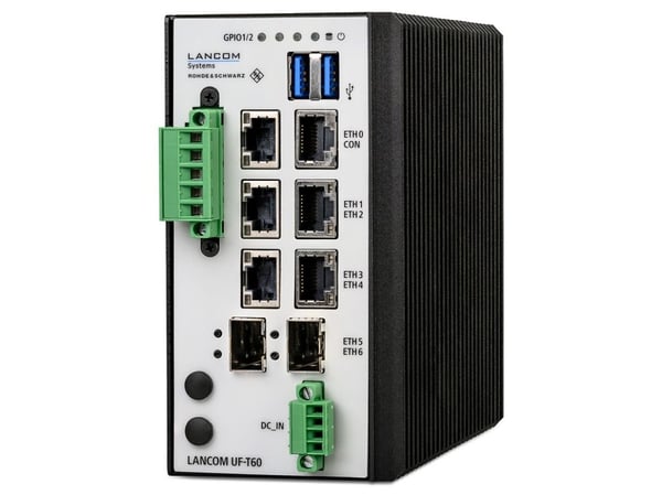 LANCOM R&S Unified Firewall UF-T60 - Brannvegg - 7 porter - 1GbE - DC power