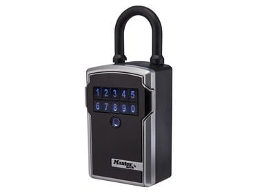 MASTER LOCK 5440EURD, Smart hänglås, Kod, utan nyckel, Svart, Rostfritt stål, Android, iOS, Batteribyte, 83 mm