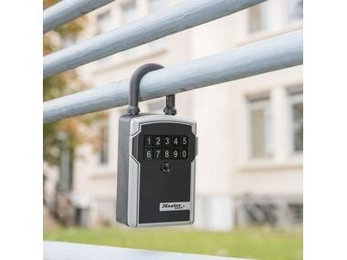 MASTER LOCK 5440EURD, Smart hänglås, Kod, utan nyckel, Svart, Rostfritt stål, Android, iOS, Batteribyte, 83 mm