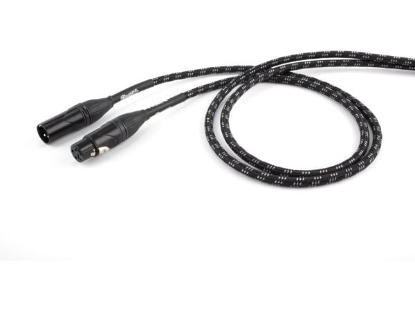 Proel BRV250LU10BW, XLR (3-stift), hankontakt, XLR (3-stift), honkontakt, 10 m, svart