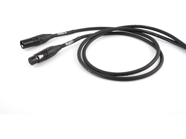 Proel BRV250LU6BK, XLR (3-pin), Hankjønn, XLR (3-pin), Hunkjønn, 6 m, Sort