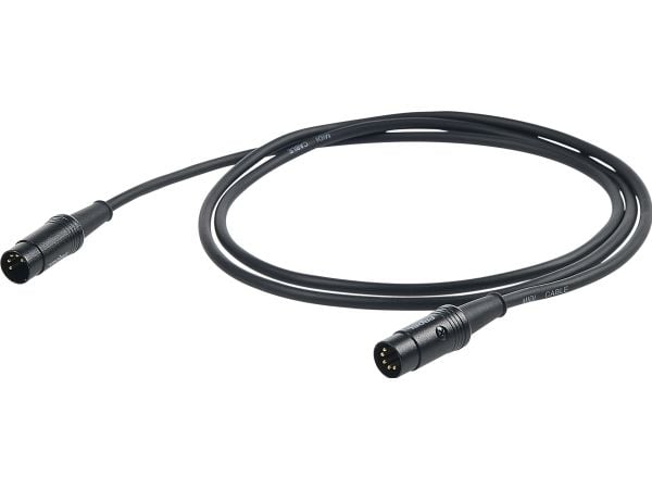 Proel CHL400LU3, XLR (5-pin), Hunkjønn, XLR (5-pin), Hunkjønn, 3 m, Sort