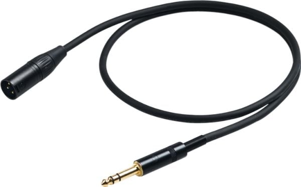 Proel CHL230LU3, 6.35mm, Hankjønn, XLR (3-pin), Hunkjønn, 3 m, Sort