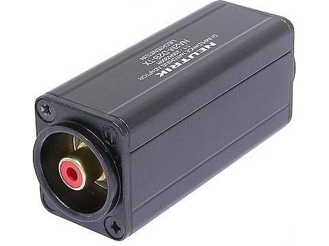Neutrik XLR / RCA, 3-pin XLR, RCA, Sort