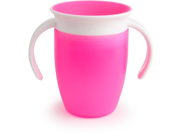 Munchkin Miracle 360°, Helletutløs kopp, 6 måned(er), Rosa, Plast, Gutt/Jente, 207 ml