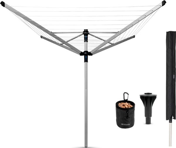 Brabantia 117145, Metall, Grå, 60 m, 115 mm, 149 cm, 197 cm