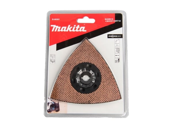 Makita B-66581, Forbrenningspute, Tre, Sort, Brun, 116 mm, 1 stykker