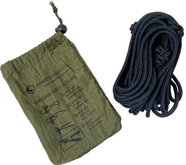 Ticket To The Moon TMROPE, Nylon, Sort, 2,4 m, 5 mm, 2 stykker