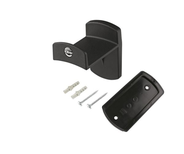 König & Meyer KM-16312, Hodetelefonholder, Plast, 85 g, Sort