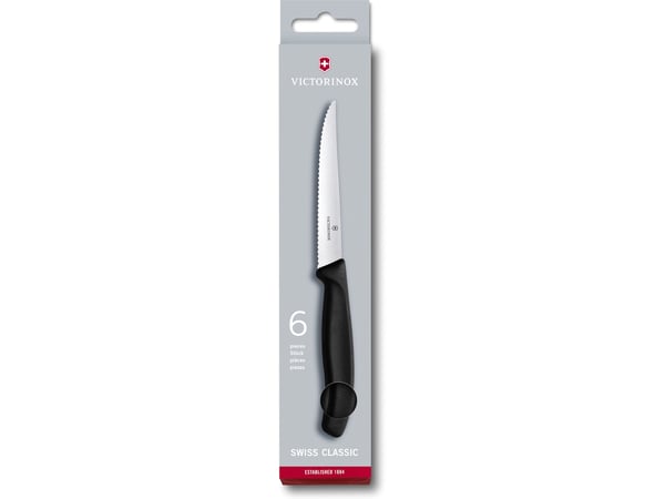 Victorinox SwissClassic 6.7233.6, Knivsats, Polypropylen, Rostfritt stål, Svart, 11 cm, 168 g