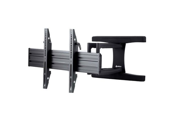 EDBAK VSM654 - Monteringssett (veggmontering, dobbelt svivelarm) - for flatpanel - aluminium - svart - skjermstørrelse: 65"-86"