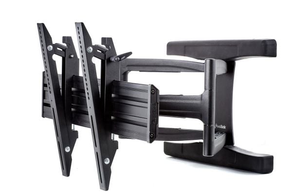 EDBAK VSM654 - Monteringssett (veggmontering, dobbelt svivelarm) - for flatpanel - aluminium - svart - skjermstørrelse: 65"-86"