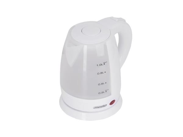 Mesko Home MS 1276, 1 l, 1600 W, Hvit, Polypropylen, Vannivåindikator, Overopphetingsbeskyttelse