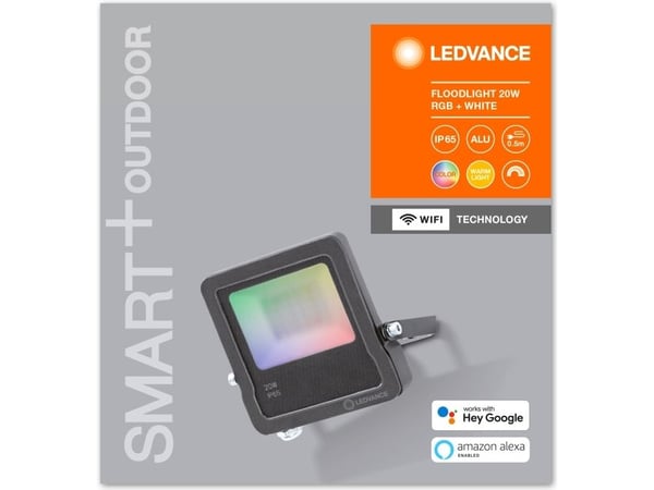 LEDVANCE 474628, Grå, IP65, Alumiini, I, CE / EAC / REACH / RoHS, 20 W