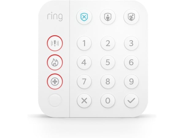 Ring Alarm Keypad - 2. generasjon - tastegruppe - trådløs - Z-Wave - hvit