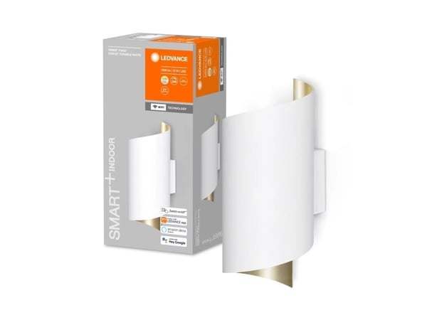 LEDVANCE SMART+ Orbis Wall, Smartvegglampe, Wi-Fi, Hvit, LED, Aluminium, Polykarbonat (PC), Ikke-utskiftbare pærer