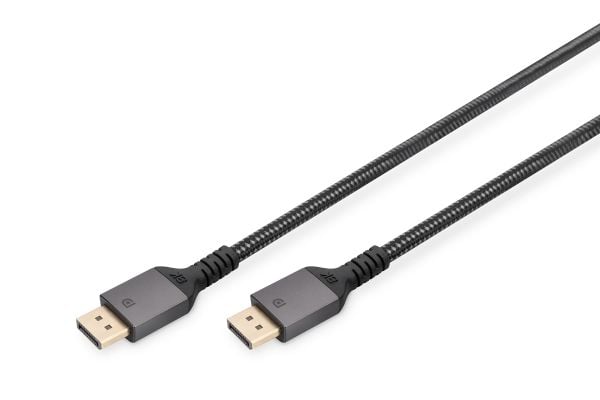 DIGITUS - DisplayPort-kabel - DisplayPort (hann) til DisplayPort (hann) - DisplayPort 1.4 - 3 m - 4K 120 Hz støtte - svart