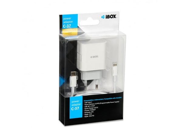 iBox C-37, Sisätila, USB, 12 V, Valkoinen