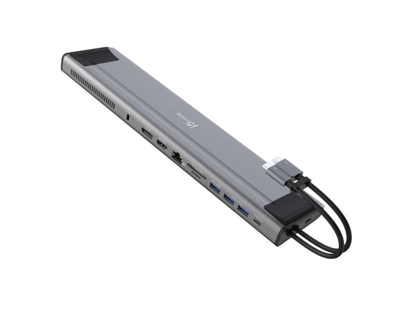 j5create JCD552-N M.2 NVMe® USB-C® gen. 2 dokkingstasjon, Koblet med ledninger (ikke trådløs), USB 3.2 Gen 1 (3.1 Gen 1) Type-C, 10,100,1000 Mbit/s...
