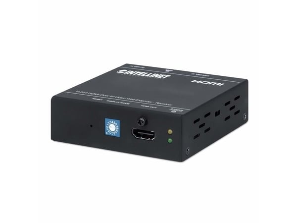 Intellinet 208345, 1920 x 1080 piksler, AV-mottaker, 500 m, Sort, HDCP
