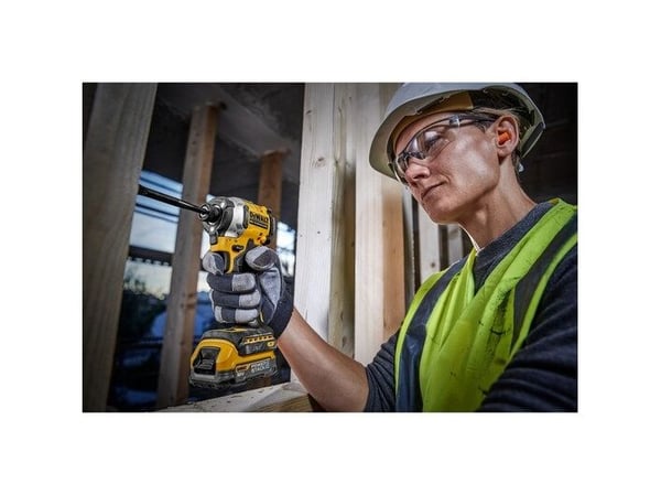 DeWALT DCF850E2T-QW, Iskuruuvain, Pistoolikahva, Pikaistukka, Musta, Keltainen, Harjaton, Ripustinkoukku