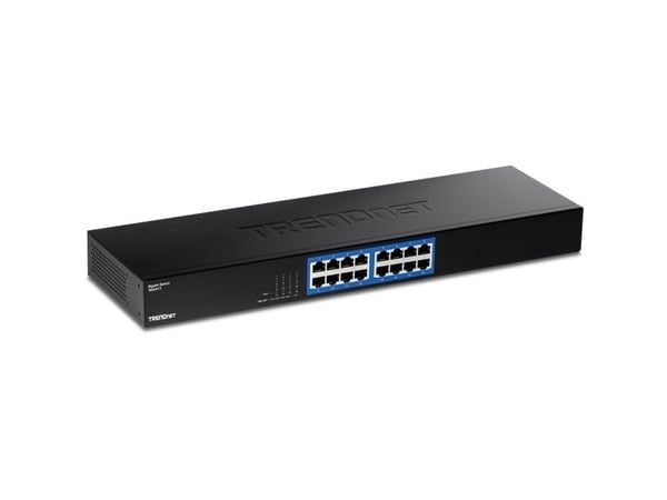 TRENDnet TEG S17 - Switch - 16 x 10/100/1000 - rackmonterbar - TAA-samsvar