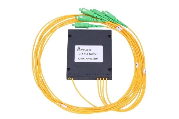Extralink 1:4 PLC SC/APC | Jakaja | 2.0mm, 1.5m, G657A, moduł ABS