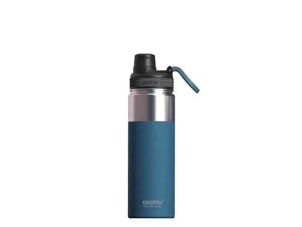 Asobu Alpine Flask, 530 ml, Vandring, Blå, Rostfritt stål, Vuxen, Man / Kvinna
