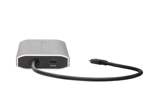OWC - Videoadapteri - 24 pin USB-C han til HDMI, USB-C (kun strøm) hun - sort, sølv - 4K-tuki