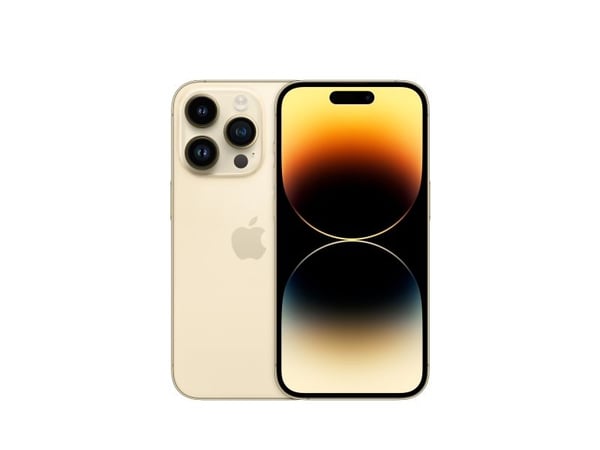 Apple iPhone 14 Pro - 5G smartphone - dobbelt-SIM / Internminne 128 GB - OLED-display - 6.1" - 2556 x 1179 piksler (120 Hz) - 3x bakkamera 48 MP, 1...