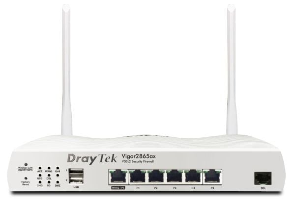 DrayTek Vigor 2865ax-B WLAN-AX ModemR. ADSL2+/VDSL2 detaljhandel