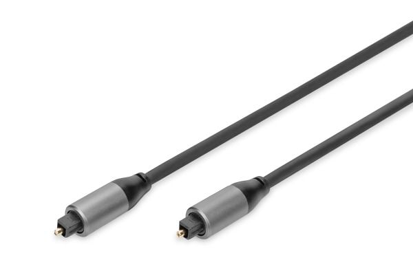 DIGITUS - Digital audiokabel (optisk) - digitallyd - TOSLINK hann til TOSLINK hann - 3 m - svart