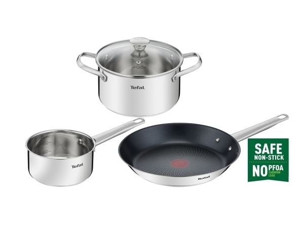 Cook syödä asettaa 4 delar rostfritt