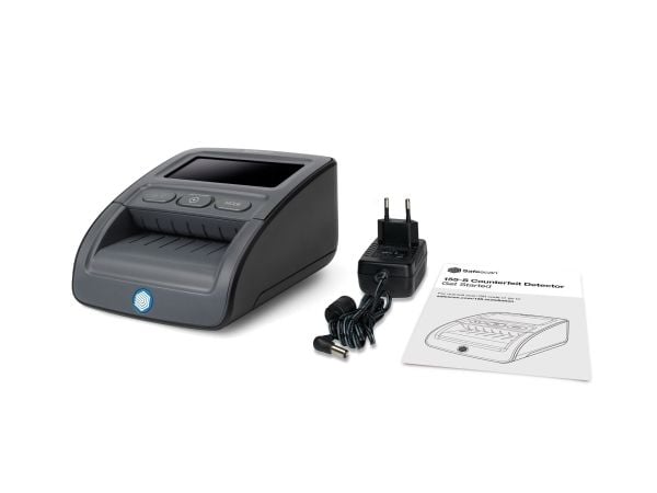 Safescan 155-S, Ulike valutaer, Infrarød (IR), Blekk, Magnetisk, Metallic thread, Size, Thickness, Watermark, Sort, LCD, AC, 12 V