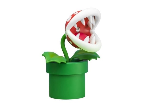 Paladone Piranha Plant Posable Lamp BDP, Grønn, Rød, Hvit, Plast, Barnerom, Hjemme kontor, Barnerom, Super Mario, 1 ampuller, LED