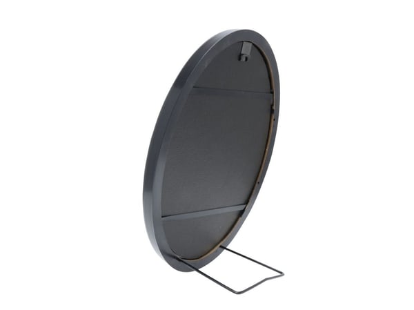 Deknudt S100F9, Fotoark kartong, Glass, Harpiks, Sort, Enkel bilderamme, Bord, Vegg, 13 x 18 cm, Oval