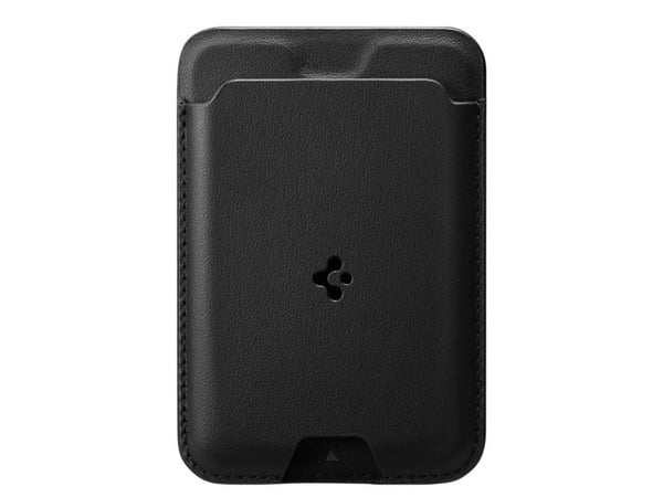 Spigen AMP02284, Kortholder, Svart, PU lær, Apple, iPhone 14 / 14 Plus / 14 Pro / 14 Pro Max (2022) iPhone 13 mini / 13 / 13 Pro / 13 Pro Max (2021...