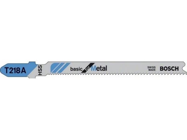 Bosch basic for Metal T 218 A - Sagblad - for blikk - 5 deler - lengde: 92 mm