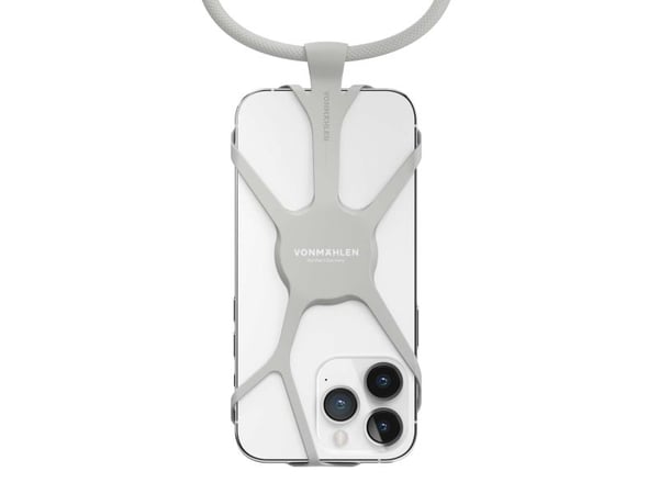 Vonmählen Infinity, mobiltelefon, nylon, silikon, Grå, 150 cm, 68 mm, 7 mm