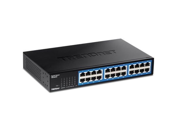 TRENDnet TEG S25D - Switch - 24 x 10/100/1000 - stasjonær, rackmonterbar - TAA-samsvar