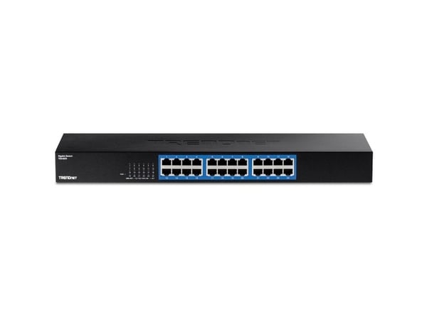 TRENDnet TEG S25 - Switch - 24 x 10/100/1000 - rackmonterbar - TAA-samsvar