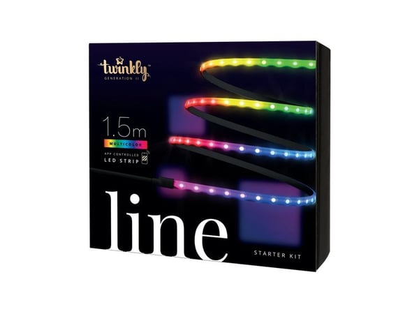 Twinkly Line, Koristenauha, Musta, IP20, Musta, Sininen, Vihreä, Punainen, AC