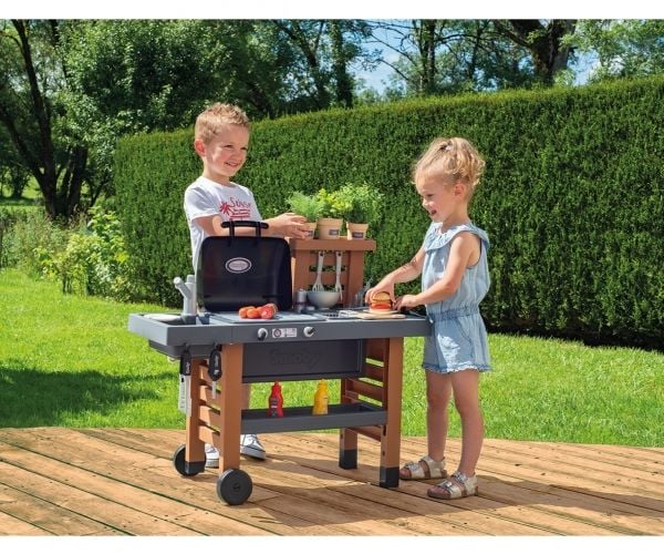 Smoby Hage Kjøkken Grill 43 tilbehør
