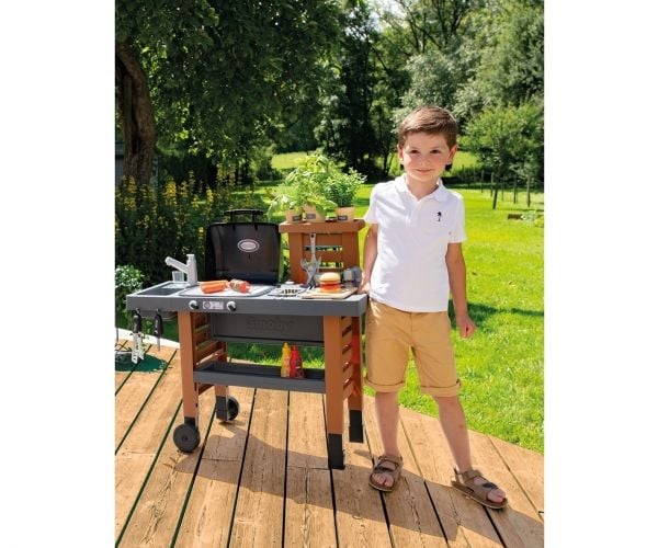 Smoby Hage Kjøkken Grill 43 tilbehør