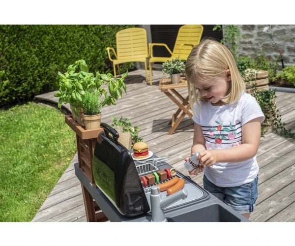 Smoby Hage Kjøkken Grill 43 tilbehør