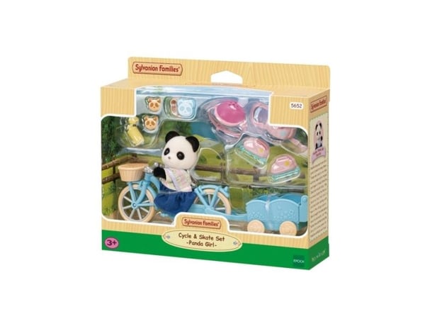Sylvanian Families Cycle & Skate Set Panda Girl